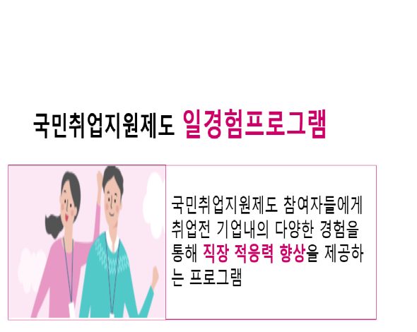 국민취업지원제도 일경험프로그램